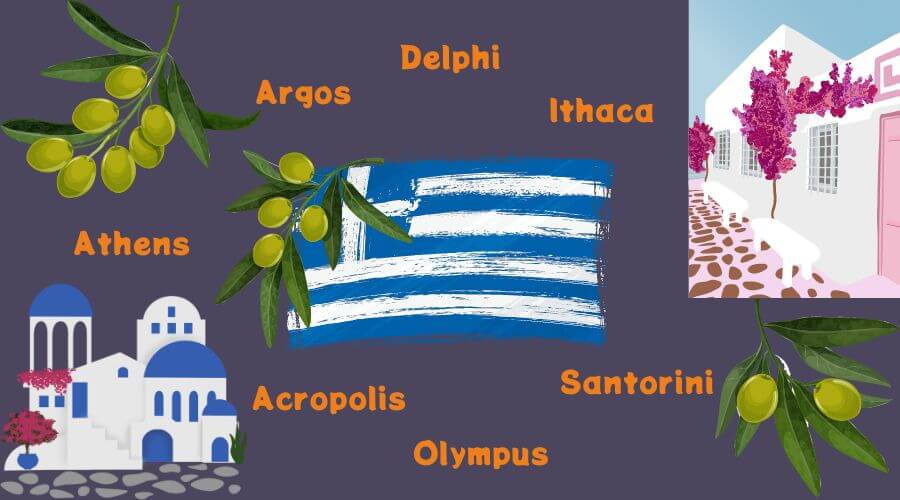 dog names inspired by places in Greece