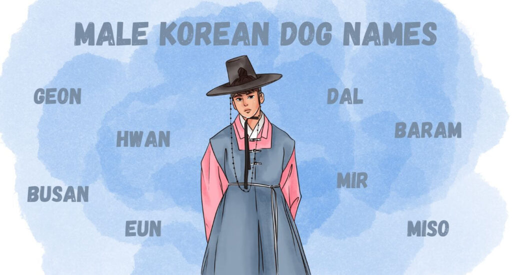 a-dog-that-is-sitting-down-with-the-words-123-super-cool-korean-dog